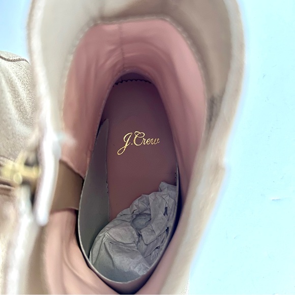 NEW IN BOX J. Crew Calf Suede Western Boot. Beige. Size: 7 - Picture 13 of 16